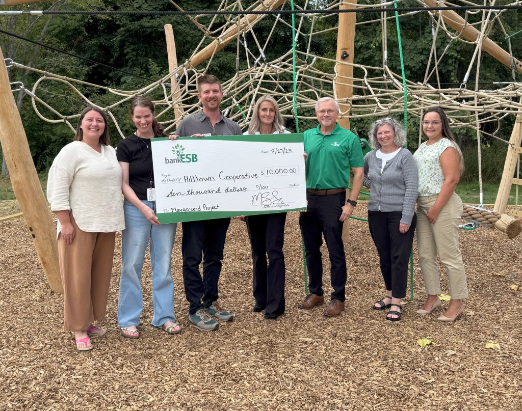 Group check presentation at Hilltown-Cooperative-Charter-Public-School